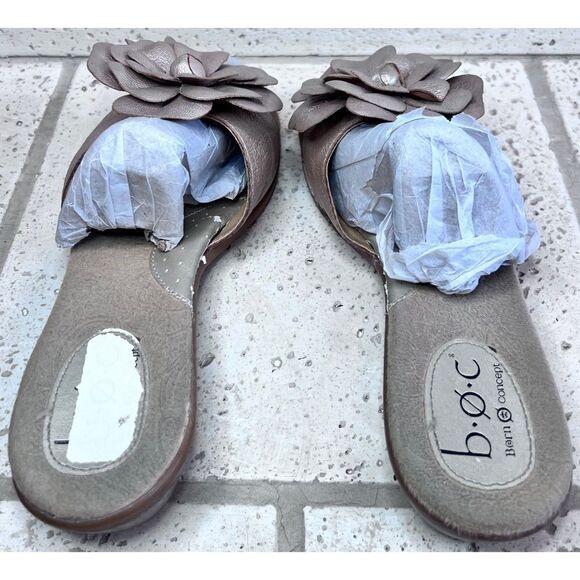 Boc Born Concept Windflower Gold Slip On Sandals Size 10 - Picture 6 of 13